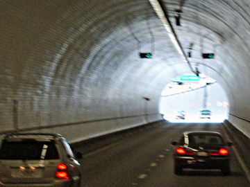 inside the tunnel