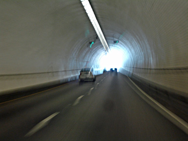 inside the tunnel