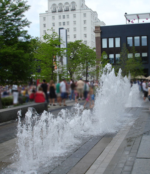 dancing water fountain