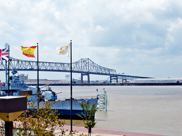 Baton Rouge River Center and the USS KIDD 