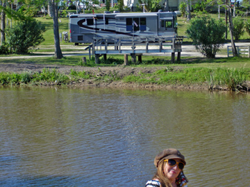 Karen Duquette and the RV  of the two RV Gypsies