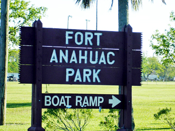 sign - Fort Anahuac Park