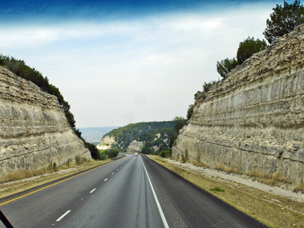 scenery on the way to Ozona, Texas 