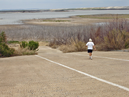 the boat ramp leading to NO water