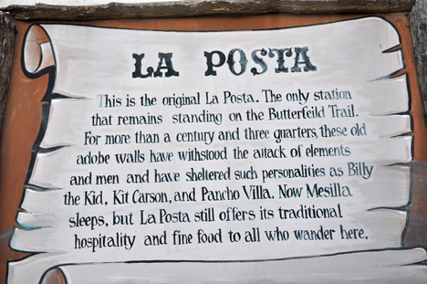 La Posta sign