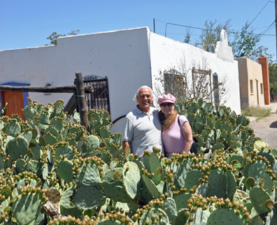 the two RV Gypsies in a cacti patch