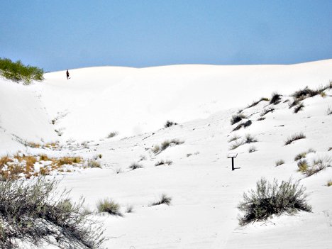 white sand dunes