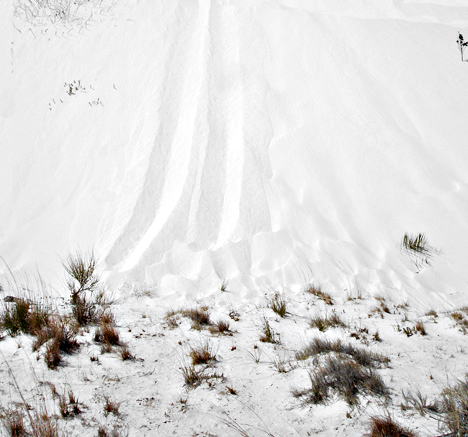 the tracks made by the two RV Gypsies