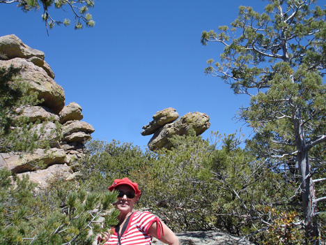 Karen and Duck On A Rock