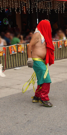 a dancer on the street