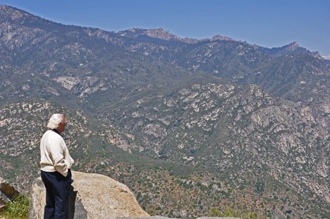 Lee Duquette and amazing scenery as we drove through Kings Canyon