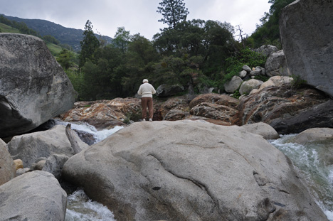 Lee duquette on the boulders