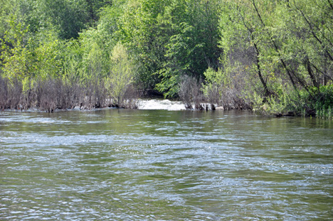 the beach area and the third river