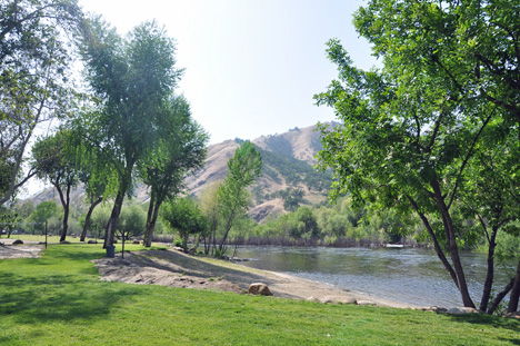 the beach area and the third river