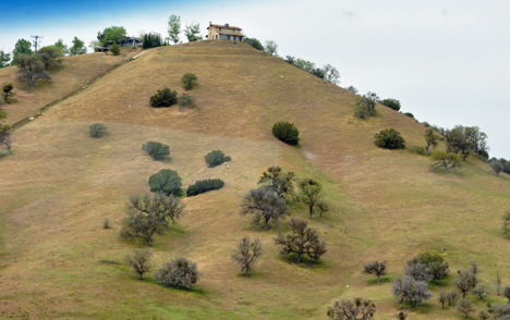 house on a mountain