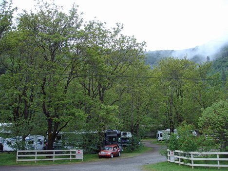 the campsite of the two RV Gypsies