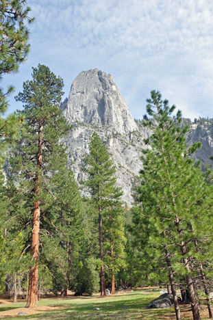 the backside of Karen is dwarfed by El Capitan