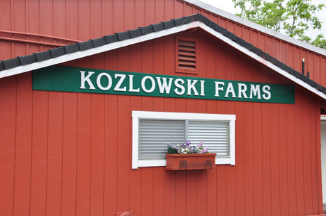 sign on side of building - Kozlowski Farms