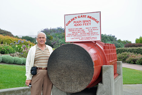 Lee Duquette & the The Golden Gate Bridge sign