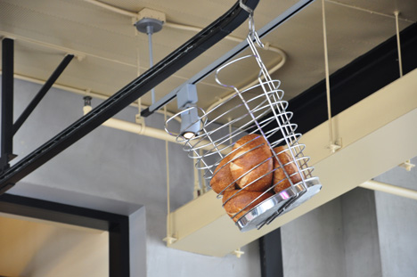 baskets of bread that floated over our heads as we ate lunch.