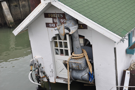 the anchor at Forbes Island Restaurant