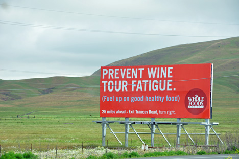 sign  about wine