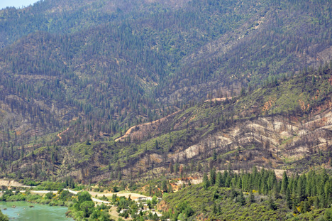 View of Shasta Dam, Mt. Shasta & area from over-look