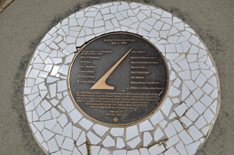 The Sundial plaque,