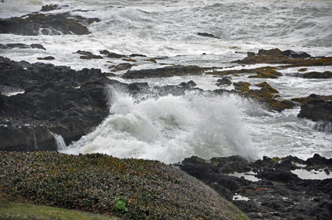 crashing waves