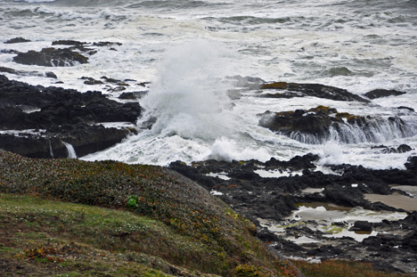 crashing waves