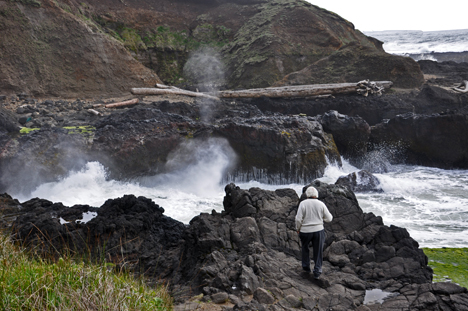 Lee Duquette at Spouting Horn 