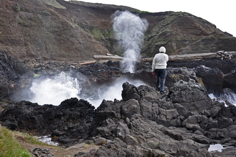 Lee Duquette at Spouting Horn 