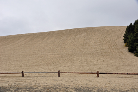 a large sand dune