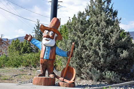 wood carving in town