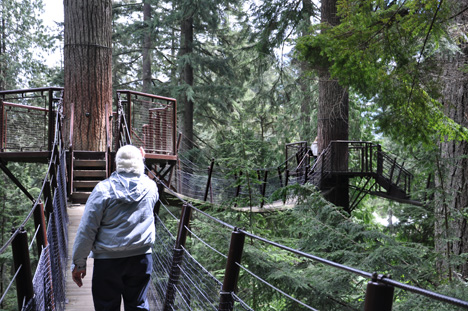 Lee Duquette approaching a lookout