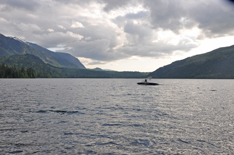 a boat on Cultus Lake