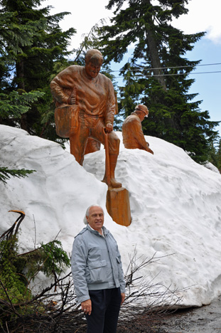 Lee and some carvings