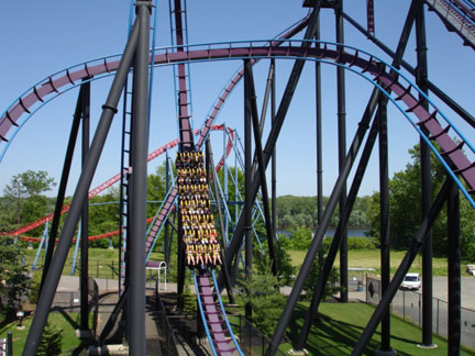 Karen on Superman roller coaster