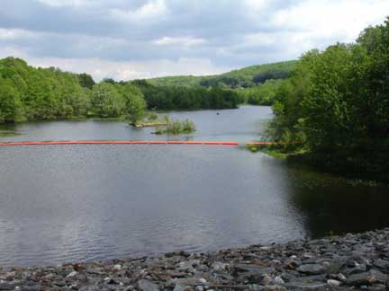 canoe at Hancock Brook Lake