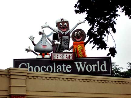 Hershey's Chocolate World sign