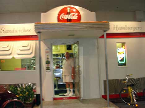 Diner with Lee in the doorway