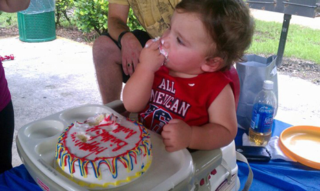 Anthony Brian turns one (1) year old