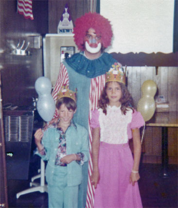 Brian's birthday clown