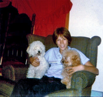 Brian and 2 dogs
