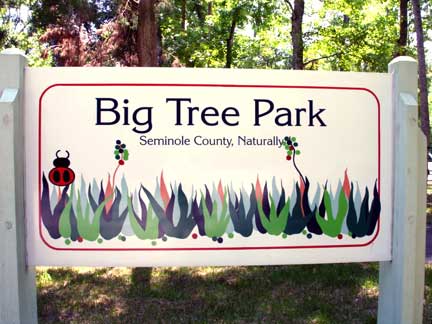 Big Tree Park Entrance Sign