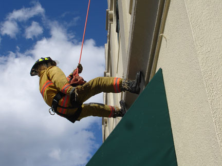 fireman scarecrow