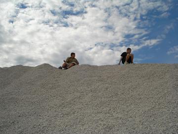 the boys at the top of the hill