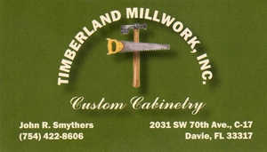 Timberland Millwork, Inc. business card
