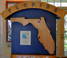 Florida map with an X where Whtie Springs is located