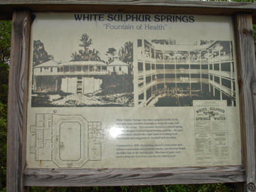 White Sulphur Springs sign